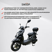 Scooter Eléctrico Elegante Swoop Negro 1000W