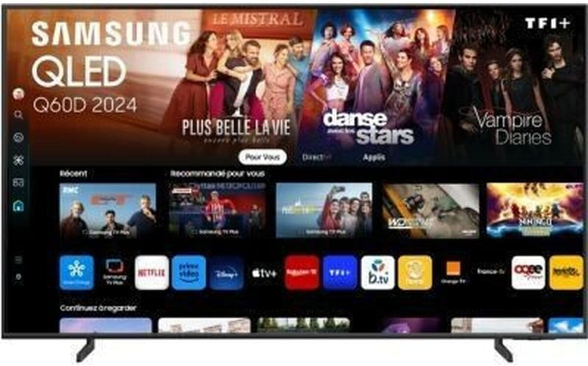 Samsung TV QLED 4K 2024 50Q60D Smart TV de 50" con más de mil millones de colores, colores certificados, el mejor Smart TV y controla tu hogar con SmartThings
