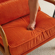 Sillón decorativo tapizado de estilo moderno de mediados de siglo