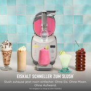 Máquina para granizados Ninja SLUSHi XL con tecnología SlushAssist, gran capacidad de 3,7 l (capacidad máxima de llenado de 2.840 ml), para granizados, cócteles congelados y más, color moca FS601EUBR