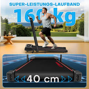 Cinta de correr plegable Walking Pad X390 con inclinación del 9%, 1-12 km/h, pantalla LCD, control por aplicación, pasamanos y mando a distancia