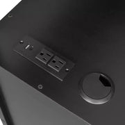Cama tipo loft para juegos Luxystar Modern con escritorio iluminado, bandeja para teclado, tablero perforado y estantería de almacenamiento