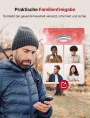 Detector de humo inteligente Wi-Fi X-Sense con salida de voz y 17 ubicaciones, alarma de incendio, detector de humo interconectado, 33 mm, detector de incendios con estación base SBS50, XS0B-MR121, 12 unidades