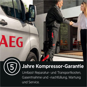 AEG RDB424E1AW Frigorífico de dos puertas de libre instalación/Serie 5000 con ColdSense/1434 mm/Congelador superior/206 L/LowFrost – menos formación de escarcha/Color: Blanco/E