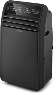 Aire acondicionado portátil Klarstein con manguera de escape, unidad 4 en 1 con ventilador, deshumidificador y modo nocturno, aire acondicionado pequeño y portátil para el hogar y la oficina, bajo consumo, 9000 BTU