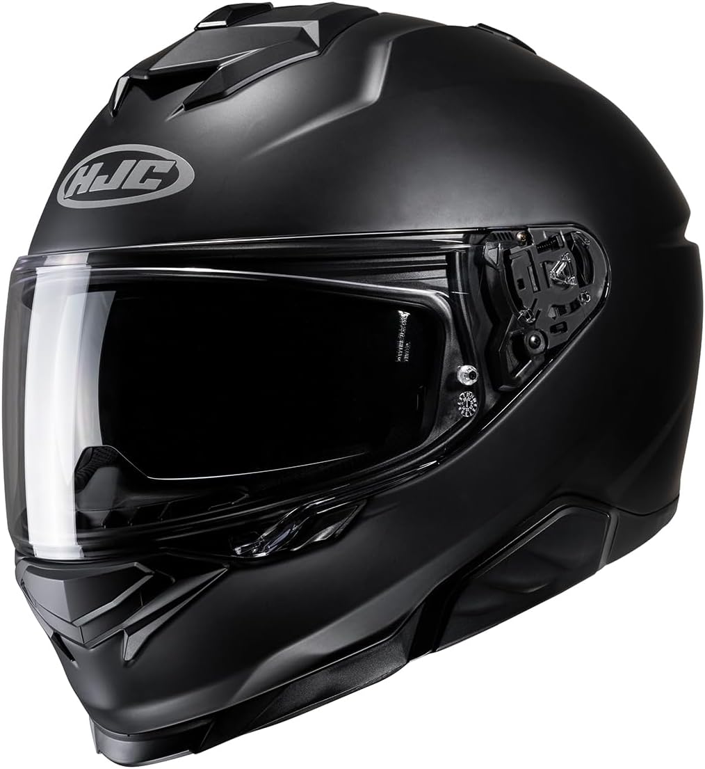 HJC, Casco de moto integral i71 UNI Negro mate, M, negro mate