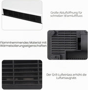 Aire acondicionado Epicooler, ventilador de pared con control remoto, aires acondicionados portátiles compactos y versátiles, aire acondicionado split de pared reversible, sin unidad exterior, temperatura constante inteligente (D)