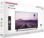 THOMSON Smart TV LED Full HD de 32 pulgadas (80 cm), Android, Google Assistant, Wi-Fi, Dolby Digital, Bluetooth, triple sintonizador (cable, satélite, antena), HDMI, CI, panel A – 32FA2S13