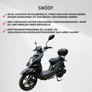 Scooter Eléctrico Elegante Swoop Negro 1000W