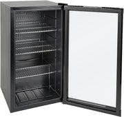 Mininevera profesional METRO GPC1088, 88 L, 1,052 kWh/24h, 3 estantes de rejilla de acero inoxidable, negro