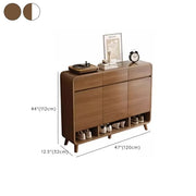 Mueble zapatero moderno de madera para recibidor, tamaño mediano