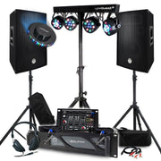 Pack BM Sonic Sono 3200W Complet Paire d'enceintes passives 2x600W Table de mixage