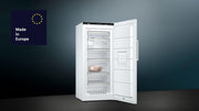 Congelador independiente Siemens GS51NAWCV iQ500, 161 x 70 cm, 289 L, noFrost nunca más tendrá que descongelar, bigBox espacio para alimentos congelados grandes, varioZone estantes y cajones de cristal flexibles, blanco
