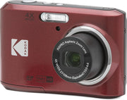 KODAK Pixpro - FZ45 - Cámara digital compacta de 16,44 megapíxeles - Negro - Rojo - 1280 x 720p