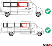 OMAC Cristal de puerta para Renault Master 2010-2024 Delantero Derecho corredero L2 L3 L4 H2