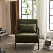 Sillón decorativo tapizado de estilo moderno de mediados de siglo