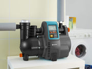 Gardena Comfort Hauswasserautomat 5000/5E LCD: bomba de agua doméstica con pantalla LC, ahorro de energía, caudal de 5000 l/h, motor de 1300 W con interruptor térmico de seguridad, protección contra funcionamiento en seco (1759-20)