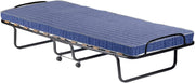 Dmora Cama plegable con somier de láminas y colchón, mide 190x80x30 cm