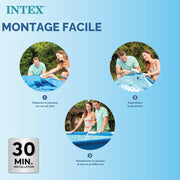 Piscina Intex Metal Frame Junior rectangular tubular (l) 2,20 x (an) 1,50 x (al) 0,60 m