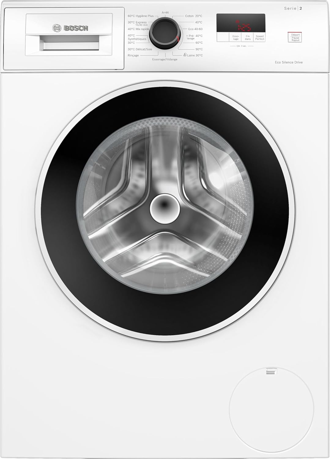 Bosch WGE02405FR, Serie 2, Lavadora de libre instalación, 7 kg, 1400 rpm, Blanco