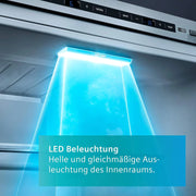 Congelador Siemens GS54NAWCV iQ500, 176 x 70 cm, 327 L, noFrost nunca más volver a descongelar, bigBox espacio para alimentos congelados grandes, varioZone estantes y cajones de cristal flexibles, Blanco