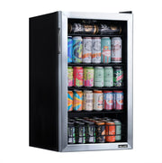 Refrigerador de bebidas independiente Newair® de acero inoxidable de 126 latas, 18,9" – 2026