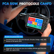 KINGBOLEN S6 Elite Escáner de Diagnóstico Automotriz, Herramienta de Diagnóstico OBD2 en Español para Sistemas Completos con más de 15 Funciones de Reinicio, Control Bidireccional, CANFD y FCA, Actualización Gratuita de por Vida