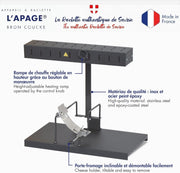 Aparato para Raclette Alpage® Signature Tradicional 6-10 personas – Rampa de calefacción ajustable – 230V – Louis Tellier – Para profesionales y familias