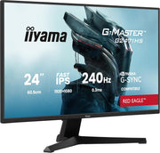 Monitor iiyama Fast IPS G-Master Red Eagle, compatible con G-Sync, 1920x1080@240Hz, 350cd/m², 2x HDMI, DisplayPort, 0.4ms (MPRT), altavoces, Black Tuner