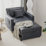 Sillón cama ajustable, convertible 3 en 1, varios colores, para 1 persona