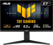 TUF Gaming VG27AQL5A - Monitor Gaming de 27" QHD (2560x1440), 210Hz (OC), Fast IPS, ELMB Sync, 0.3ms GTG, Altavoces estéreo, DisplayWidget Center, Gaming AI, Ajustable en altura