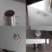 Ahumador BROWIN dragON | Eléctrico | Acero | 1500W | Capacidad de 220L | 50x51x125cm | 49,1kg | Control digital | Kit de ahumado | 330350