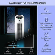 Klarstein 4 en 1: Enfriador de aire inteligente, ventilador, humidificador e ionizador I Depósito de agua de 6 L, oscilación, 30 W, 210 m³/h, temporizador I Aire acondicionado sin tubo de escape, aire acondicionado portátil, negro-oro rosa