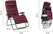 Lafuma MOBILIER Silla relax, plegable y ajustable, RSXA Clip XL, Air Comfort, color: Burdeos, LFM2041-3186