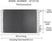 Aire acondicionado para coche, kit de aire acondicionado universal para automóvil 12V 24V, A/C para camión, minibús, furgoneta, tractor, excavadora, vehículo recreativo (12V solo frío)