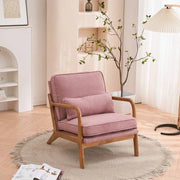 Sillón decorativo tapizado de estilo moderno de mediados de siglo