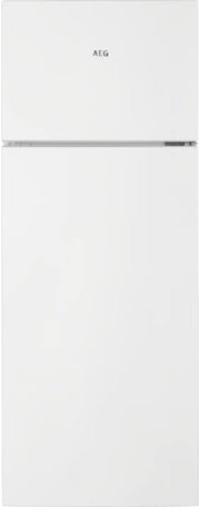 AEG RDB424E1AW Frigorífico de dos puertas de libre instalación/Serie 5000 con ColdSense/1434 mm/Congelador superior/206 L/LowFrost – menos formación de escarcha/Color: Blanco/E