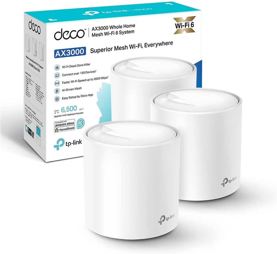 TP-Link Deco WiFi 6 Mesh AX3000Mbps Deco X50 (paquete de 3)