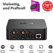 Receptor de audio AirPlay 2 y Chromecast ASR002 WLAN Hi-Res 24 bits 192 kHz multisala Bluetooth Spotify Connect