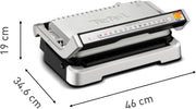 Tefal Optigrill 4 en 1 XL, parrilla inteligente, funciones de barbacoa, horno y comida completa, 9 programas, modo manual, apertura de 180°, XL para 8 personas, GC784D10