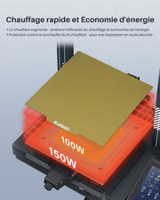 ELEGOO Neptune 4 Pro Impresora 3D Rápida, 500mm/s de Alta Velocidad con Firmware Klipper, Nivelación Automática y Extrusora Directa de Doble Engranaje, Cama Caliente Segmentada Inteligente 225x225x265mm