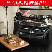 Tefal Optigrill Elite XL, Parrilla inteligente, 16 programas, Modo manual, Función de sellado, XL 8 personas, GC760D12