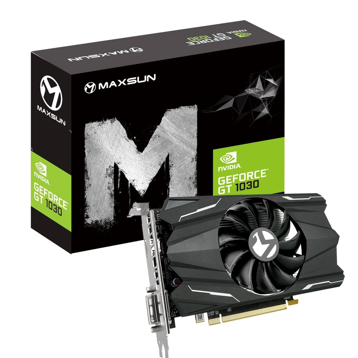 Tarjeta gráfica NVIDIA GEFORCE GT 1030 4 GB GDDR4 PCI Express 3.0, HDMI, DVI-D, sistema de refrigeración de ventilador único GPU ITX