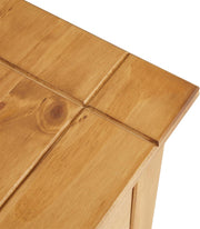 Cómoda Cancun de CARO-Möbel en estilo rústico, aparador con 3 puertas y cajones, cómoda moderna de madera maciza de pino con superficie teñida y encerada