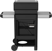 Barbacoa de gas Weber Spirit E-210, 2 quemadores, superficie de cocción de 51 x 46 cm, rejilla de calentamiento, termómetro en la tapa, 2 ruedas - Negro/Plata (1500833)