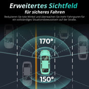 Cámara de salpicadero 4K para coche, doble cámara delantera y trasera con sensor STARVIS 2, WDR, GPS, Wi-Fi, control por voz y tarjeta SD de 64 GB