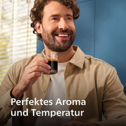 Cafetera superautomática Philips Serie 5500 – Sistema de leche LatteGo, 20 especialidades de café frías y calientes, 40% más silenciosa con SilentBrew, QuickStart, Negro/Gris (EP5544/50)