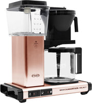 Moccamaster KBG Select, cafetera, cafetera retro, café de filtro, color blanco hueso, 1,25 L