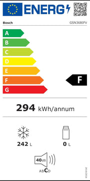 Congelador integrable Bosch GIV11ADC0 Serie 6, 95 kWh/año, 70 l, LowFrost, FreshSense, 72 x 56