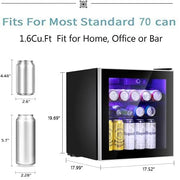 Mini refrigerador para bebidas Antarctic Star con capacidad para 60 latas